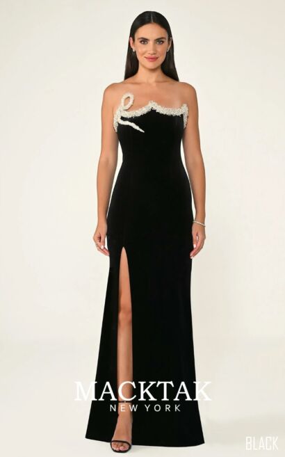 Alfa Beta B6838 Evening Dress Velvet Fabric