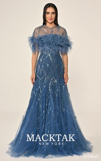 Alfa Beta B7082 Evening Dress Adjustable sleeves