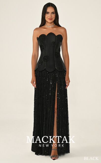Alfa Beta B7171 Evening Dress Crepe Fabric