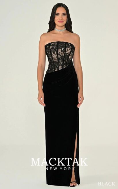 Alfa Beta B7175 Evening Dress Velvet Fabric