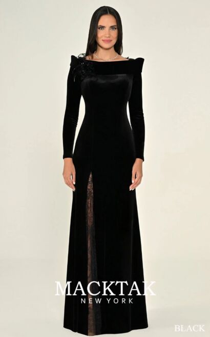 Alfa Beta B7186 Evening Dress Velvet Fabric