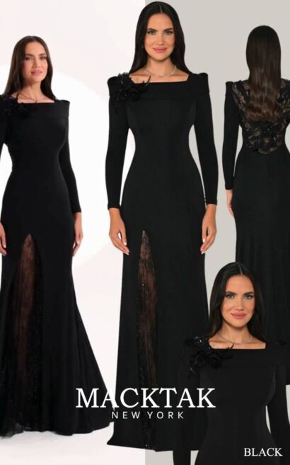 Alfa Beta B7220 Evening Dress Crepe Fabric