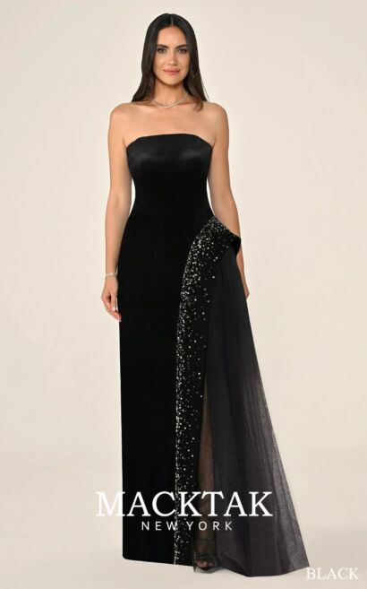 Alfa Beta B7235 Evening Dress Velvet Fabric