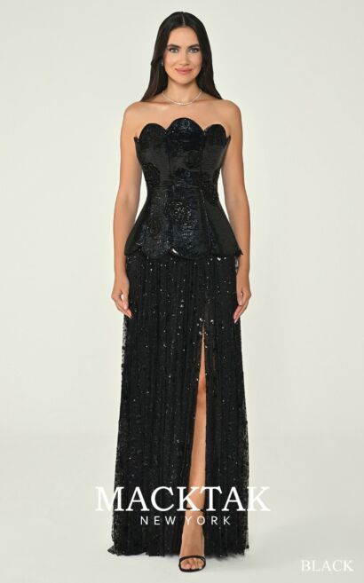 Alfa Beta B7255 Evening Dress Velvet Fabric