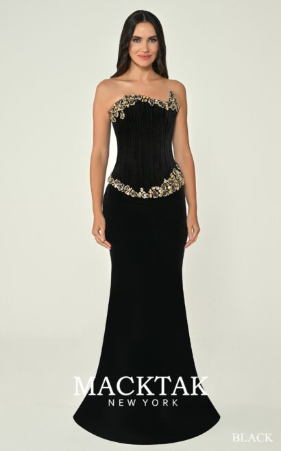 Alfa Beta B7263 Evening Dress Velvet Fabric