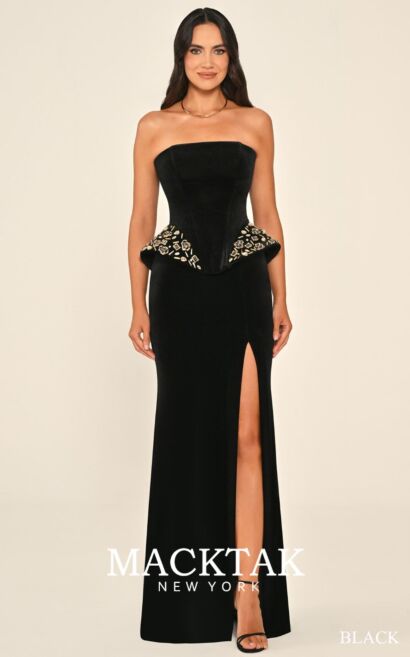 Alfa Beta B7304 Evening Dress Velvet Fabric