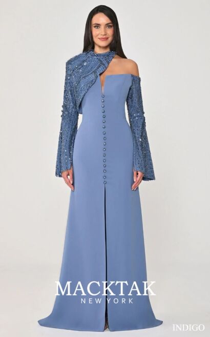 Alfa Beta B7310 Evening Dress Adjustable Sleeves