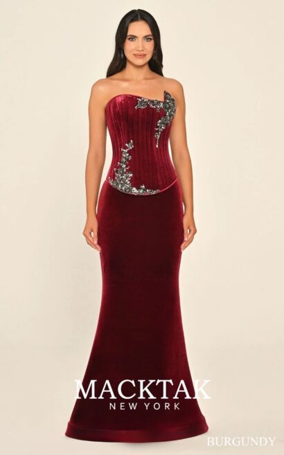 Alfa Beta B7322 Evening Dress Velvet Fabric