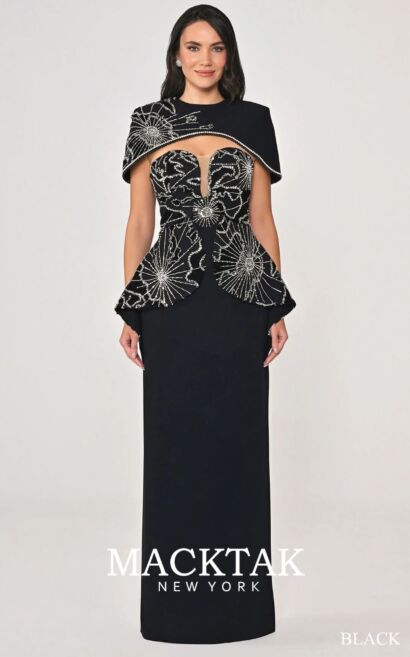 Alfa Beta B7348 Evening Dress Adjustable Sleeves