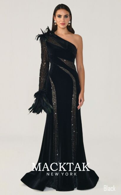 Alfa Beta B6498 Evening Dress Velvet Fabric