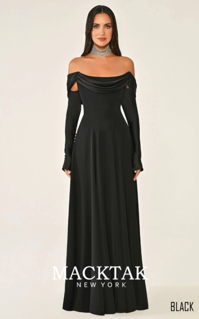 Alfa Beta B6893 Evening Dress Adjustable Sleeves