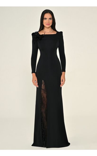 Alfa Beta B7220 Evening Dress Crepe Fabric