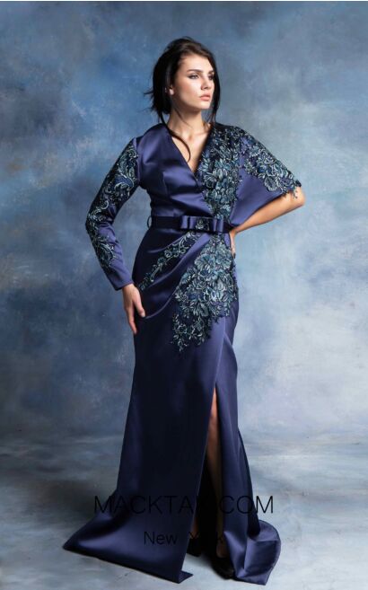 IN Couture BY Kiwi 4329 Navy Front Dress