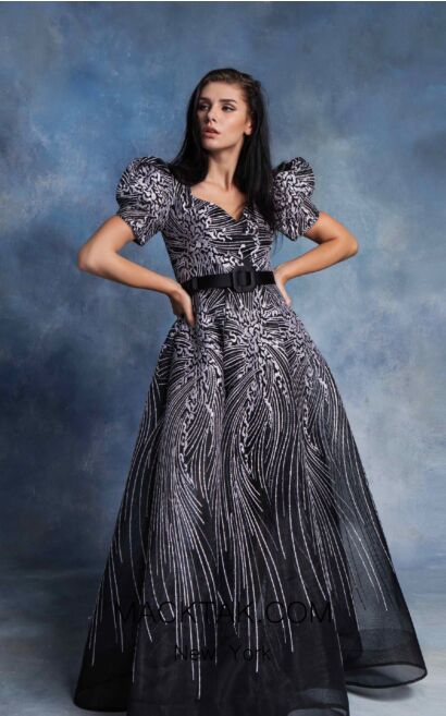 IN Couture BY Kiwi 4729 Black White Front Dress