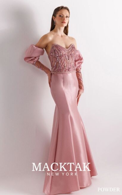 MackTak Couture A25004 Dress Adjustable Sleeves