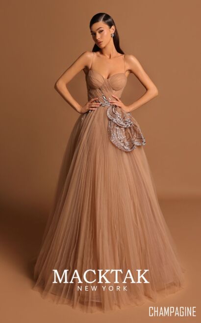 Tarik Ediz Ribbon 98558 Evening Dress