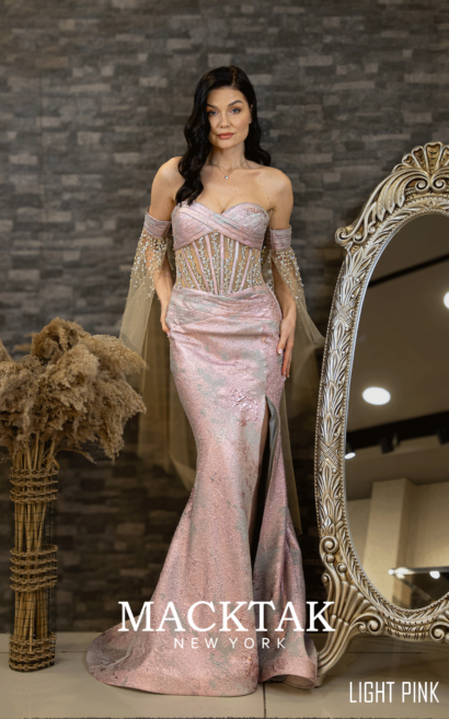 Siamack 177 Evening Dress Adjustable Sleeves