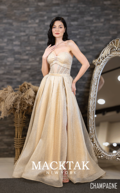 Siamack 178 Evening Dress Adjustable Sleeves